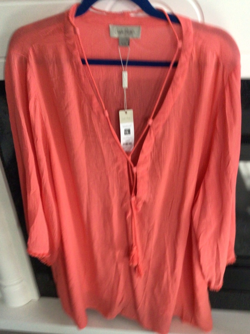 Charlie Paige new with tag coral coloured swim suit coverup size XL